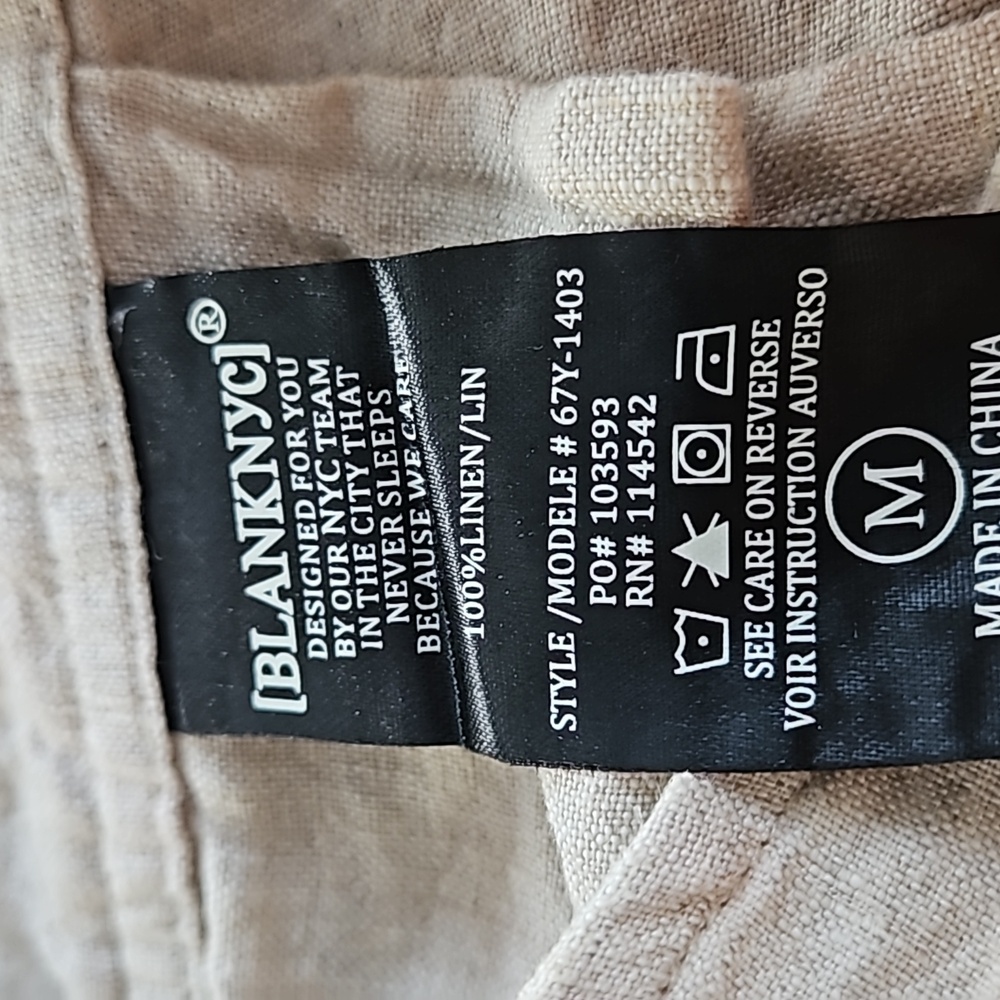 BLANK NYC LINEN OPEN BACK JUMPSUIT - Picture 11 of 13